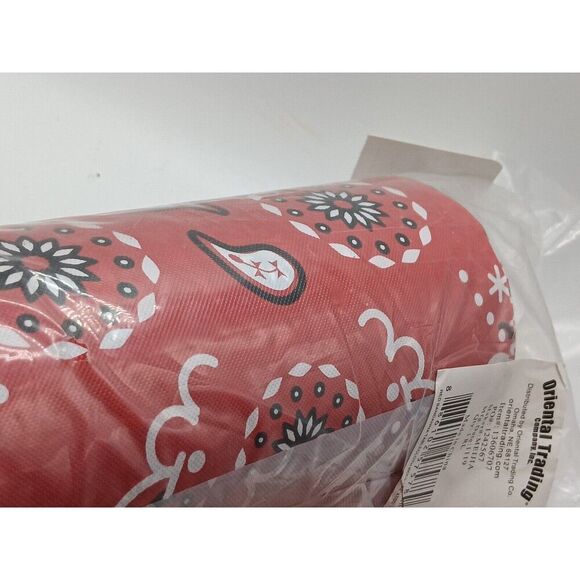 Plastic Tablecloth Roll Art Sewing, Party Supplies Paisley Design NOS - Picture 3 of 5